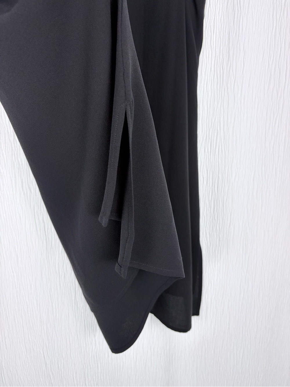 Eileen Fisher Silk Black Tunic Top, High Low Hem, Size XL 14 16 - Picture 11 of 12
